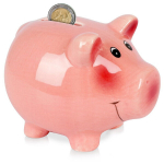 Rahakassa Pig, roosa, 12 cm