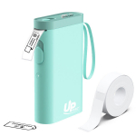 Portatīvais uzlīmju printeris UPRINT UP21 zils, USB uzlādējams