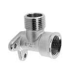 P&otilde;lv seinakinnitusega 1/2" v&auml;liskeere / sisekeere Bradas, nikeldatud messing