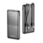 Akupank AWEI PowerBank P76K 10000mAh 22.5W czarny|black Digital Display