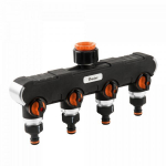 Jaotur Bradas BLACK LINE HEAVY DUTY, 4-kanaliline, 1"-3/4" (sisekeere-sisekeere)