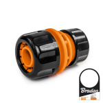 Kastmisvoolikute &uuml;hendusadapter 1" / 3/4" Bradas BLACK LINE