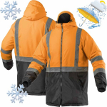 LEDA isoleeritud talvine t&ouml;&ouml;jope veekindel oranž 3XL, XXXL