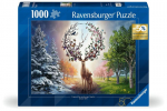 Ravensburger pusle Puzzle the magische Hirsch and The vier Jahreszeiten (1000-osaline)