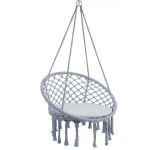 Boho stiilis ripptool padjaga, 82 cm, hall