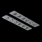 Components for build-in track system Accessories for tracks Exility