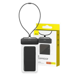 "Baseus AquaGlide" veekindel telefoni&uuml;mbris l&auml;bipaistva lukuga "Cluster", must.