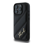 Karl Lagerfeld KLHCP16XPQDSMGK iPhone 16 Pro Max 6.9" czarny|black hardcase Quilted Signature