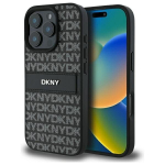 DKNY DKHCP16LPRTHSLK iPhone 16 Pro 6.3" czarny|black hardcase Texture Pattern Tonal Stripe