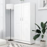 vidaXL raamaturiiul valge 82,5 x 30,5 x 150 cm puitlaastplaat