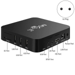Multimeediapleier Android TV Box, 4k Hdr voogesitusmeediumipleier, 4gb RAM 32gb ROM Allwinner H3-core Smart TV Box jaoks
