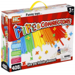 Ehituskomplekt Springos KG0032, 408 osa, v&auml;rvilised torud ja &uuml;hendused