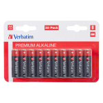 Aluselised patareid AA 1.5V Verbatim, 20 tk