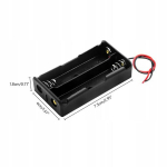 PATAREIPESA ROSFIX 2X18650 &ndash; AVATUD KORPUS, JUHTMEGA 100 MM, SEERIA&Uuml;HENDUS