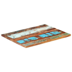 vidaXL ristk&uuml;likukujuline lauaplaat 70x90 cm 25&ndash;27 mm taastatud puit