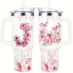 40OZ T&auml;hestik Lilled Tumbler Kaasiga, Kingitus Naistele, J