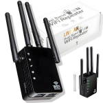 Kaheribaline WiFi signaali ulatuse pikendaja kuni 1200 Mbps, LIVMAN WD-R1200U