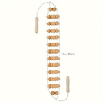 1tk Puidust Massaaži Rulli N&ouml;&ouml;r, Kaelarullid, Iseerull t&ouml;&ouml;riist , Nugaros masažuoklis* mažas