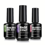 Geelaluslakk ja pealislakk &ndash; 3-osaline komplekt, Base+Top+Builder