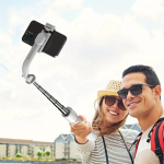 Kaasaskantav selfie-kepiga statiiv koos juhtmevaba kaugjuhtimispuldiga.