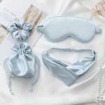 4-osaline Siidiselt Unemask & Juukseside Komplekt Naisele , One size