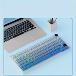 AJAZZ AKH136 PBT OEM K&otilde;rguse Klahvikatted Hall/Sinine Gradient. , Gradientas mėlynas
