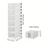 6-kihiline virnastatav jalan&otilde;ude korraldaja: kokkupandav jalan&otilde;udekarp kappidele ja esikutele