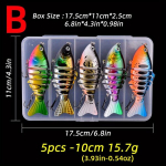 5tk/kastis Premium Mitmeosaline Ujuv Lantide Komplekt Haugi P&uuml;&uuml;gil , Spalva B-5PCS su dėžute