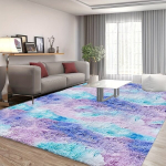 Tie-dye mitmev&auml;rviline dekoratiivne vaip magamistuppa, Mėlyna vaivoryk&scaron;tė