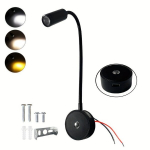 Matka Lugemislamp DC12-24V Painduv LED Seinavalgusti, Puutetundlik H&auml;mardatav 3-v&auml;rvi Reguleeritav., 40-juoda-1vnt