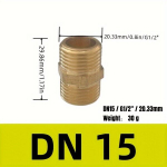 2tk messing&uuml;hendused v&auml;liskeere sirge keere 2.54cm, DN38,1-2,54/5,08cm 2vnt