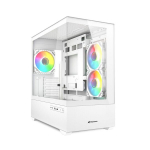 PC korpus - SHARKOON - MK6 RGB - Micro-ATX - Karastatud Klaas - 3 LED RGB ventilaatorit 120mm