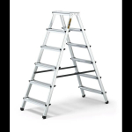 DRABEST HOME kahepoolne alumiiniumredel, 6 astet, 125 kg