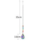Ripplambid, Chakra Prism Ball | Feng Shui vikerkaaretegija | Aknal&uuml;htri ornament, AB v&auml;rv-38mm