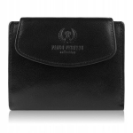 Naiste must RFID nahast rahakott Paolo Peruzzi T-12-BL