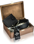Rahakott ja v&ouml;&ouml; kinkekomplekt meestele Stevens 325A, puidust karbis