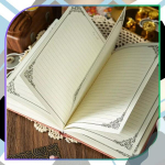 Roosa m&auml;rkmik, plaanija, jooneline vihik, 160 lehte, kaunistatud kaas