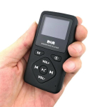 Mp3 m&auml;ngija Kaasaskantav taskuraadio digitaalne Bluetooth MP3-m&auml;ngija k&otilde;ndimisspordi randimiseks k&otilde;rvaklappidega 174.928MHz 239.2mhz