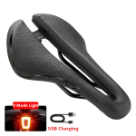 (-Must heledaga)WEST BIKING Ultrakerge maanteejalgratta l&uuml;hikese nina sadul, &otilde;&otilde;nes, valutu v&otilde;idus&otilde;idurattaiste, libisemisvastane jalgrattapadi, kerged jalgrattaosad, (-juoda su &scaron;viesa)