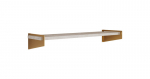 Riiul Furniture Ivi, valge/pruun
