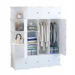 Modulaarne valge riidekapp riidekapi riiul xxl varras