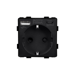 Pistikupesa USB+C &uuml;hendustega Feelspot, must