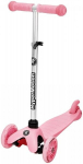 Kolmerattaline DINO tasakaaluliikur 3-5 aastat - roosa + LED -rattad