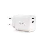 Laadija Epico 45W Dual Charger, valge