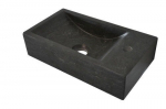 V&auml;ike kivist kraanikauss B-STONE 40x22 cm, K&Auml;SIT&Ouml;&Ouml;, segisti paremal, V&auml;ike kivist kraanikauss B-STONE 40x22 cm, K&Auml;SIT&Ouml;&Ouml;, segisti paremal