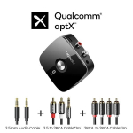 Ugreen Bluetooth 5.1 RCA vastuv&otilde;tja APTX HD -teleri, auto, helis&uuml;steemiga - APTX 2 liiniga, Hiina