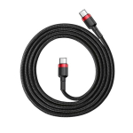 Baseus Cafule kaabel USB-C PD 2.0 QC 3.0 60W 2m (must + punane)
