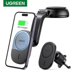 Telefonihoidja Ugreen Magnetic auto telefonihoidja traadita laadimise iPhone'i jaoks - &otilde;huaugu armatuurlaud 4