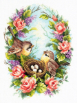 Tikkimiskomplekt Magic Needle "Family Nest" 64-05