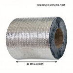 1 rull -10cmX10m/10cmX5m isekleepuv veekindel alumiinium asfalditihenduslint., 10cm*10m